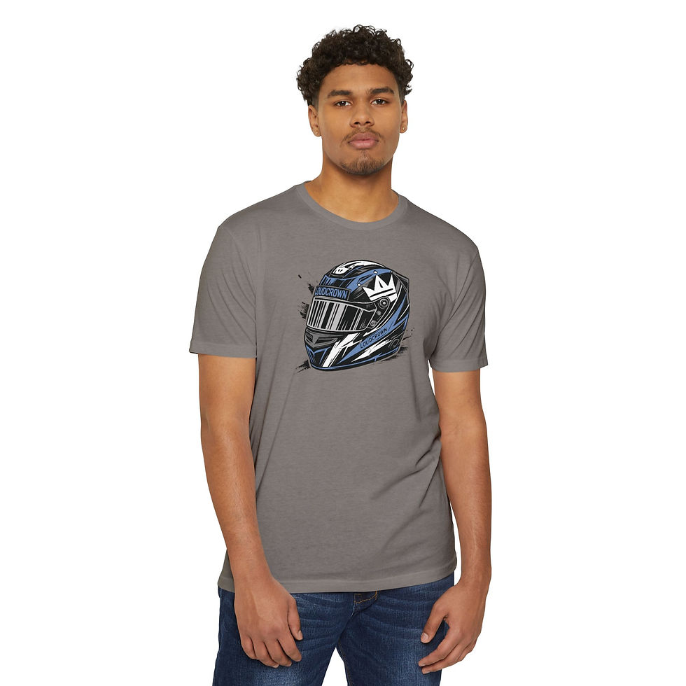 Thumbnail: LoudCrown Race Blue Helmet Racing Tee