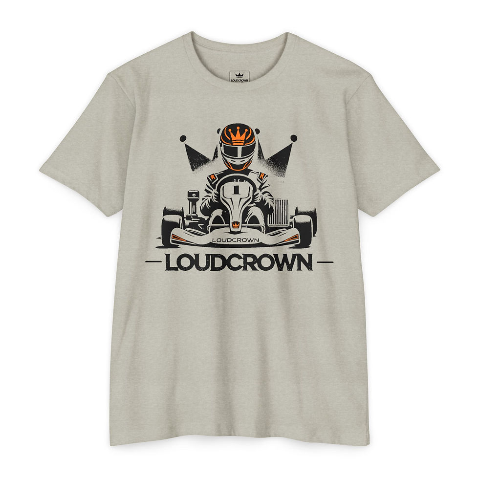 Thumbnail: ORANGE KARTER GRAPHIC ATHLETIC FIT Jersey T-shirt