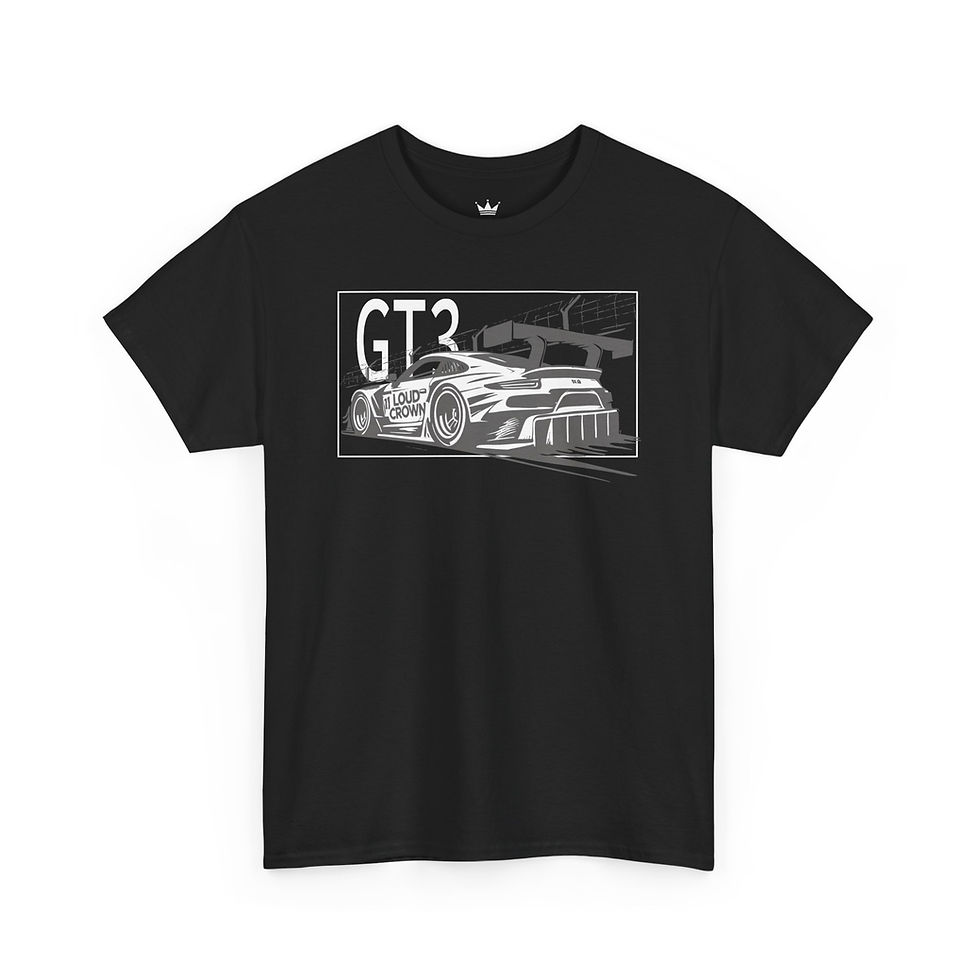 LoudCrown GT3 Racer Graphic Heavy Cotton Racing Tee