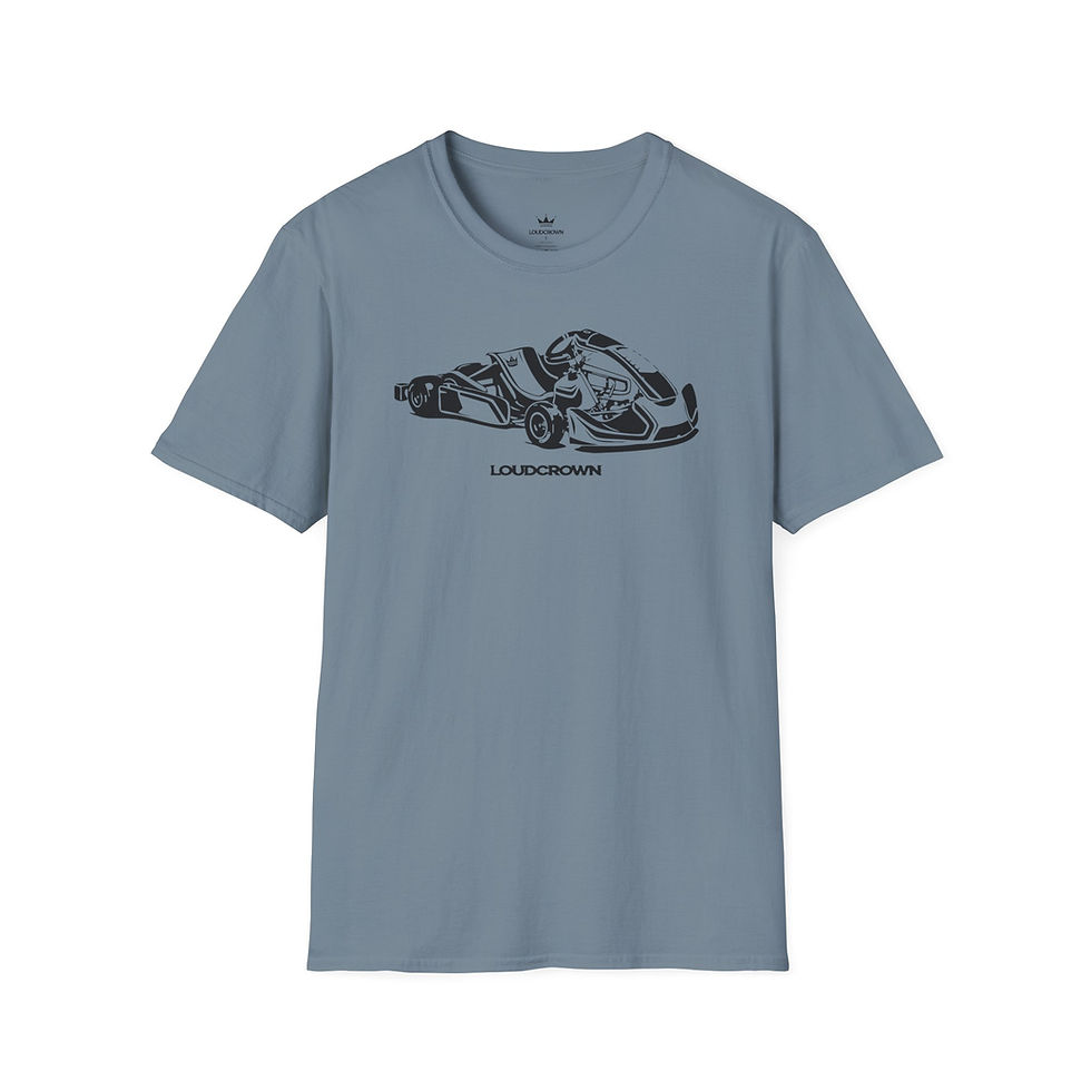 Thumbnail: LoudCrown Sprint Karting Unisex Softstyle Cotton Karting T-Shirt
