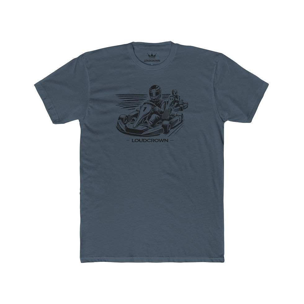 Thumbnail: LOUDCROWN KART 2.0 T-SHIRT, MOTORSPORT TEES, RACING TEES, KARTING TEES, MOTORSPORT T SHIRTS, RACING T SHIRTS, KARTING