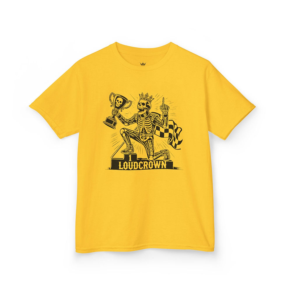 Thumbnail: LoudCrown Race Win Kid's Racing shirt, kid's racing tees, kid's tees, Kids Graphic Tees
