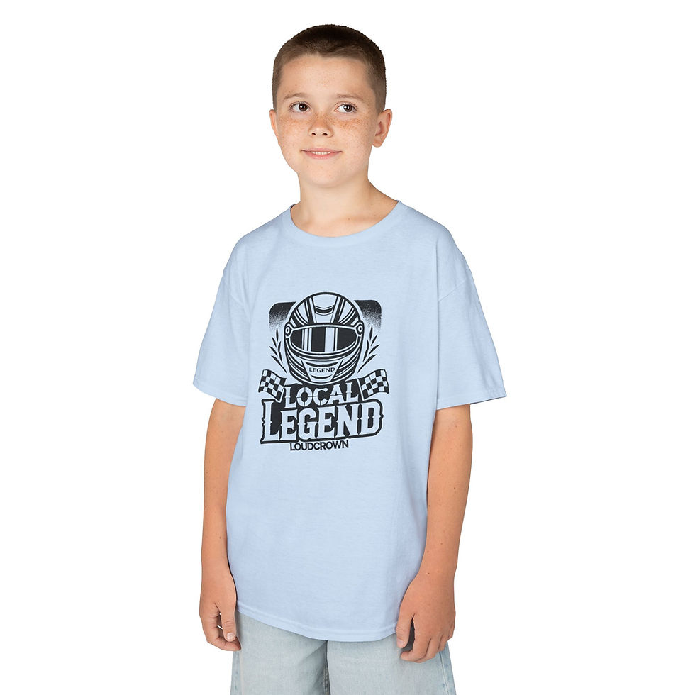 Thumbnail: LoudCrown Local Legend Kid's Racing t-shirt, kid's racing tees