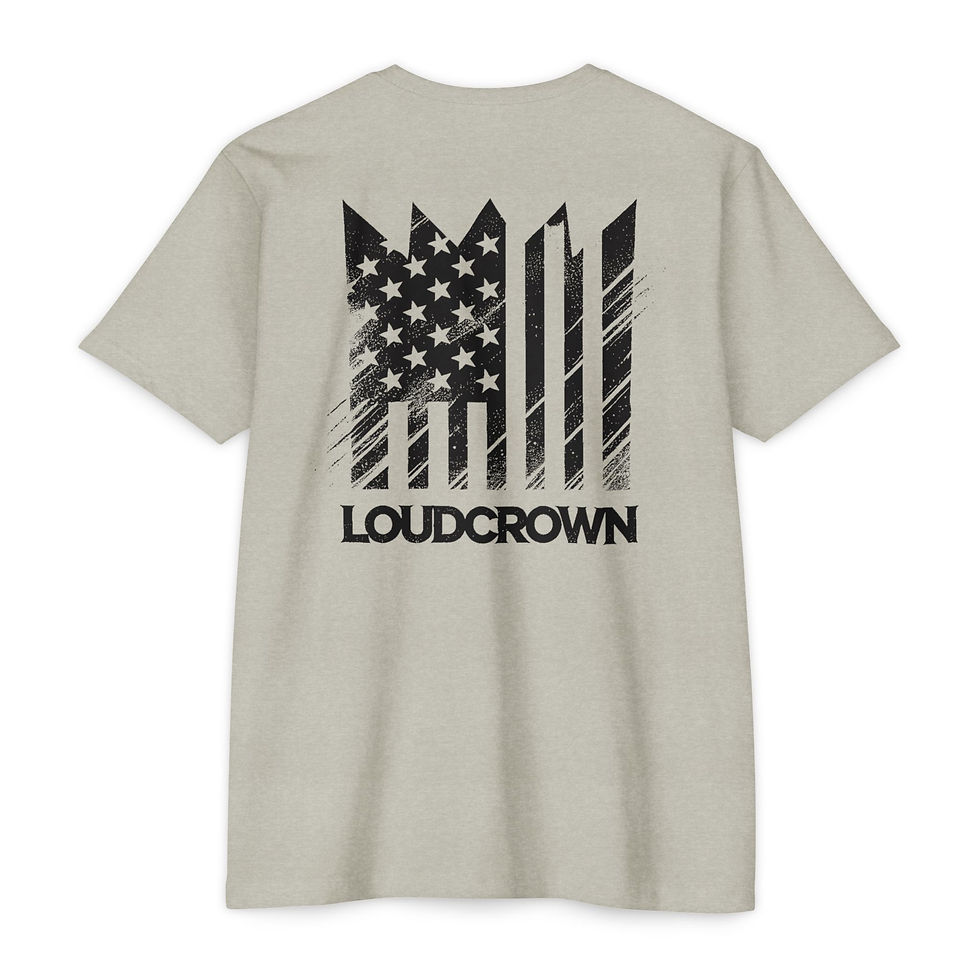 Thumbnail: LOUDCROWN 'MERICA T-SHIRT, MOTORSPORT TEES, RACING TEES, KARTING TEES, MOTORSPORT T SHIRTS, RACING T SHIRTS, KARTING