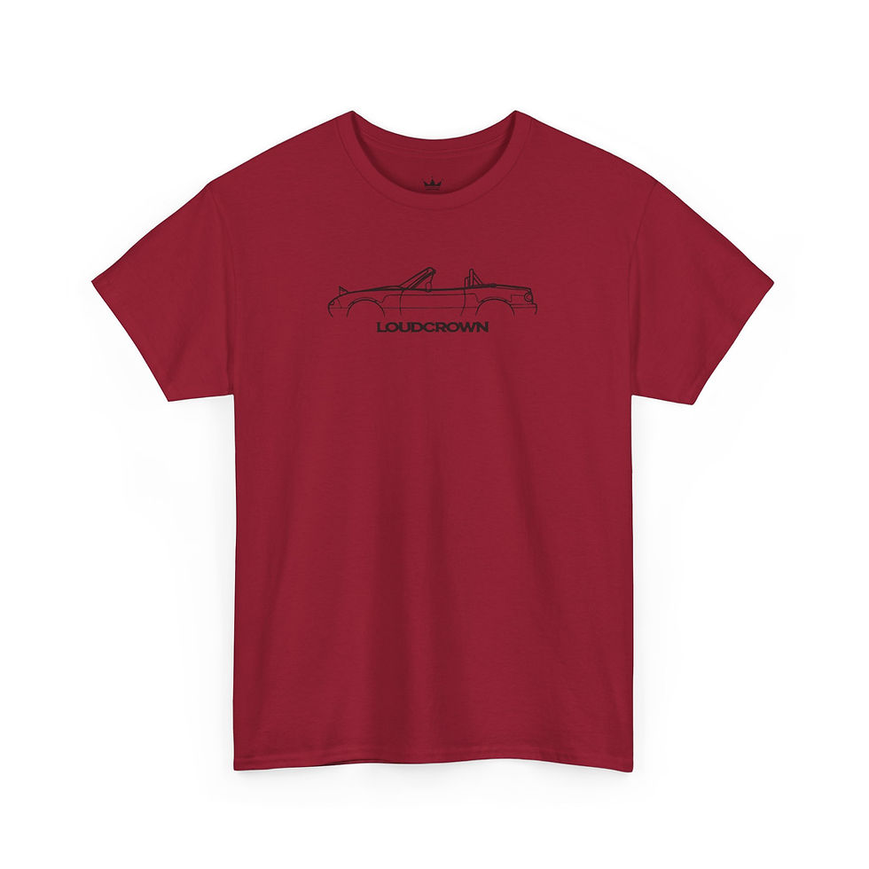 Thumbnail: LoudCrown Miata Racing Graphic tee, Spec Miata Racing shirts, miata tees