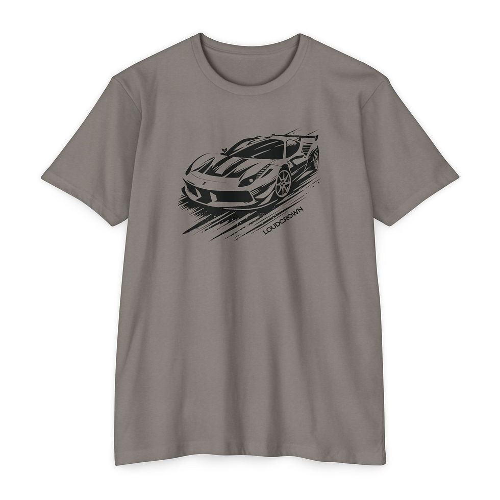 Thumbnail: LoudCrown Ferrari Style Graphic Tee, Car Tees, Car Shirts