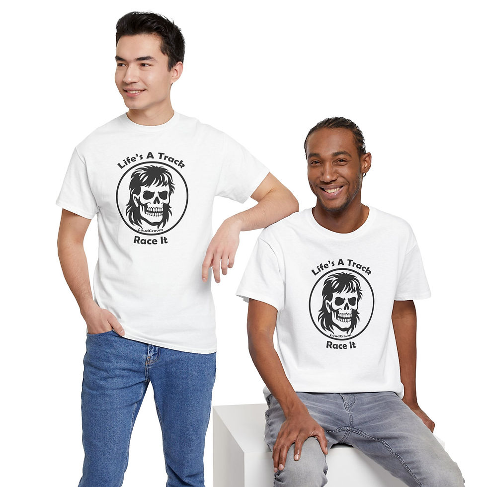 Thumbnail: LoudCrown Life's a Track Graphic Heavy Cotton Tee