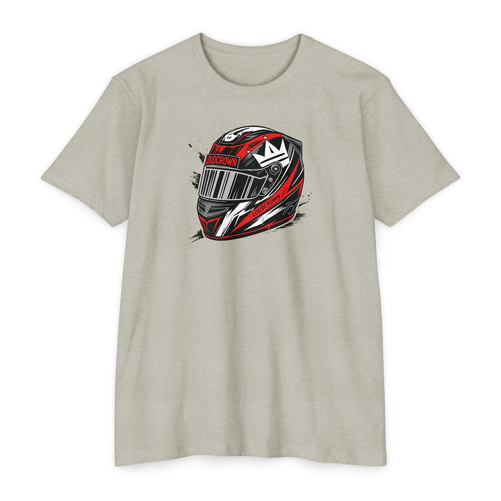 Thumbnail: LoudCrown Race Red Helmet Racing Tee