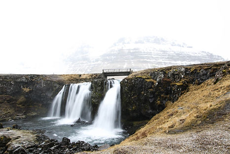 Scenic Mountain Waterfall