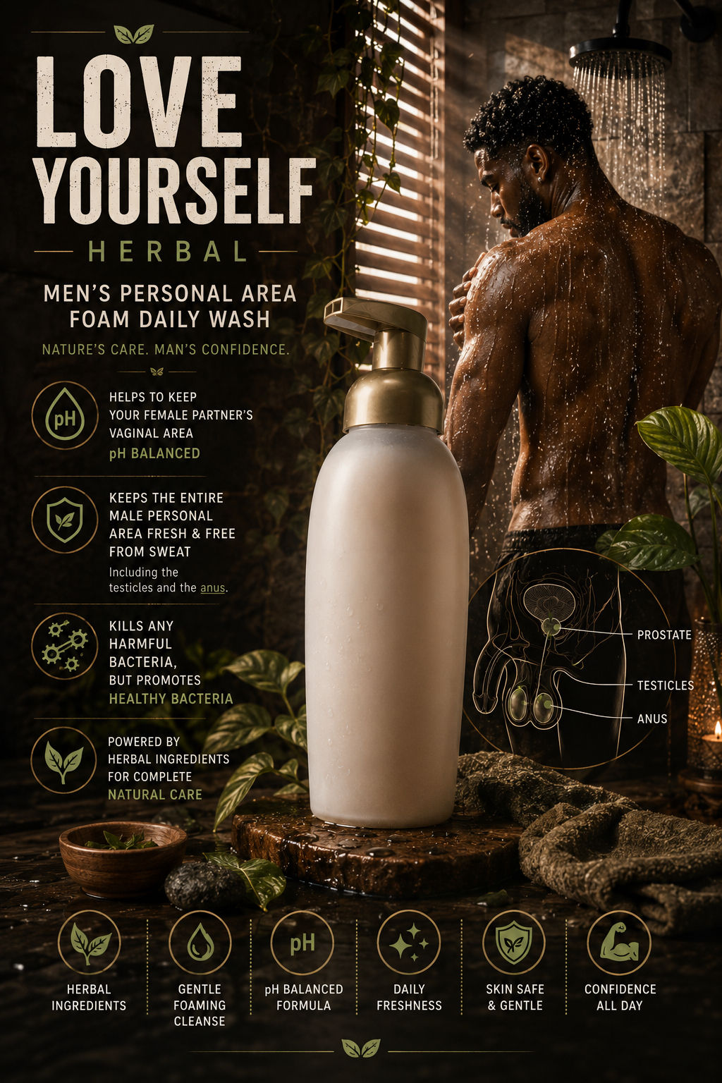 Mens Personal Area Wash - 10oz