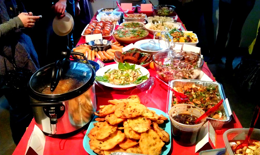Arranged Food and Objects