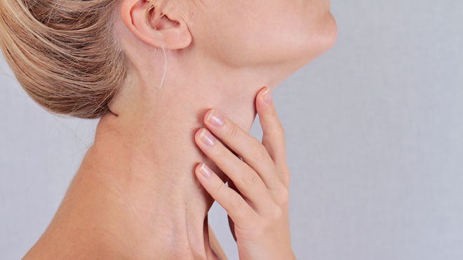 Woman with Thyroid disorder