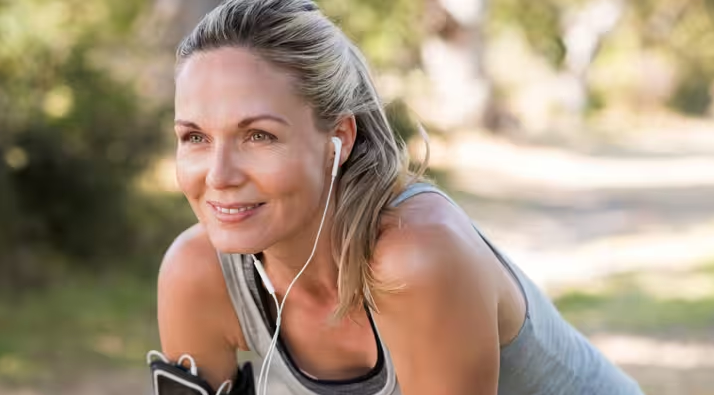 Fit youthful woman with healthy testosterone levels