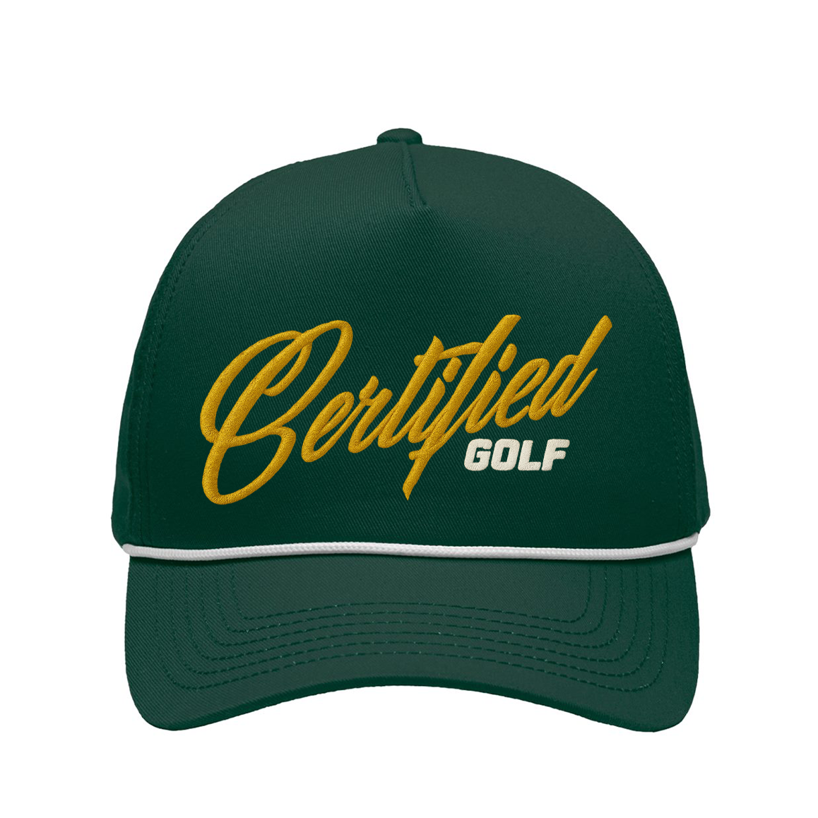 Certified Golf // Green Script Golf Hat