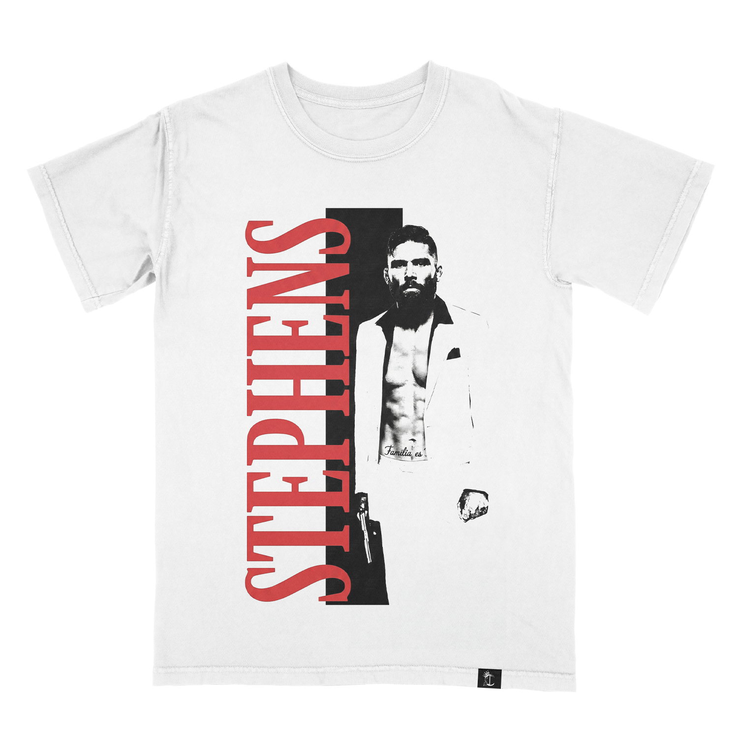 Jeremy Stephens “Scarface” White Tee