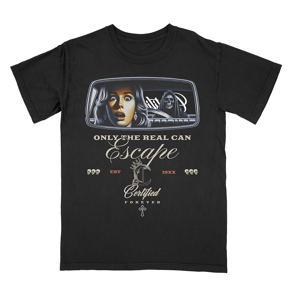 Escape the Reaper // Black Tee