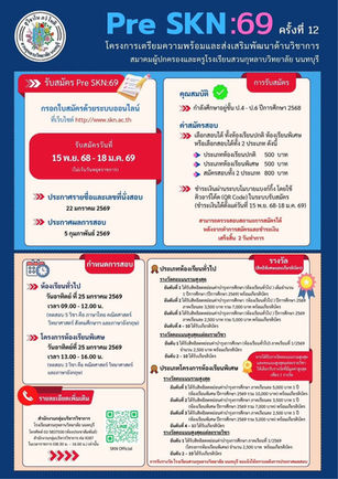 โรงเรียนสวนกุหลาบวิทยาลัย นนทบุรี ประกาศรับสมัครสอบพรีเทส ม.1 ปีการศึกษา 2569