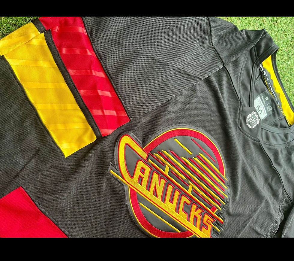 Thumbnail: Vancouver Canucks Fanatics Black Skate Jersey