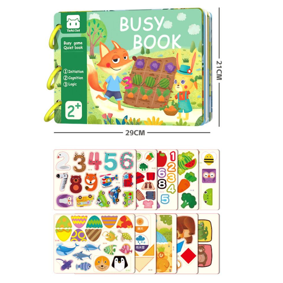 Thumbnail: Kids Sensory Busy Book™ - Toddler Learning Activity Book (0–3 Years)