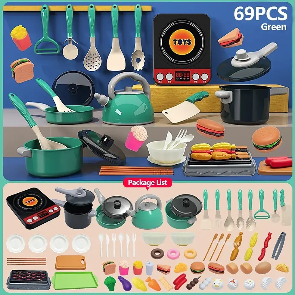 Thumbnail: Little Chef Kitchen Play Set - Pretend Cooking Toys for Kids