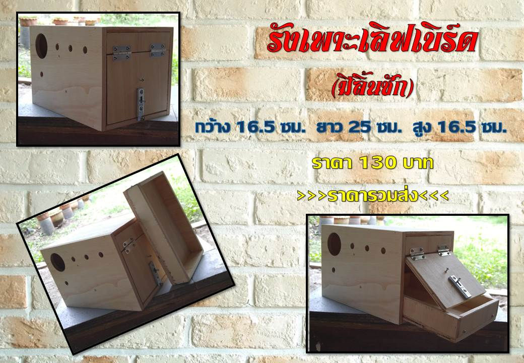 รังเพาะเลิฟเบิร์ด(มีลิ้นชัก)