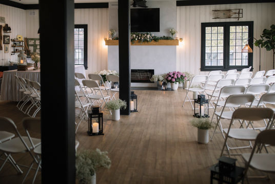 Bonnie View Lounge wedding set up