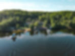 Lake front aerial shot