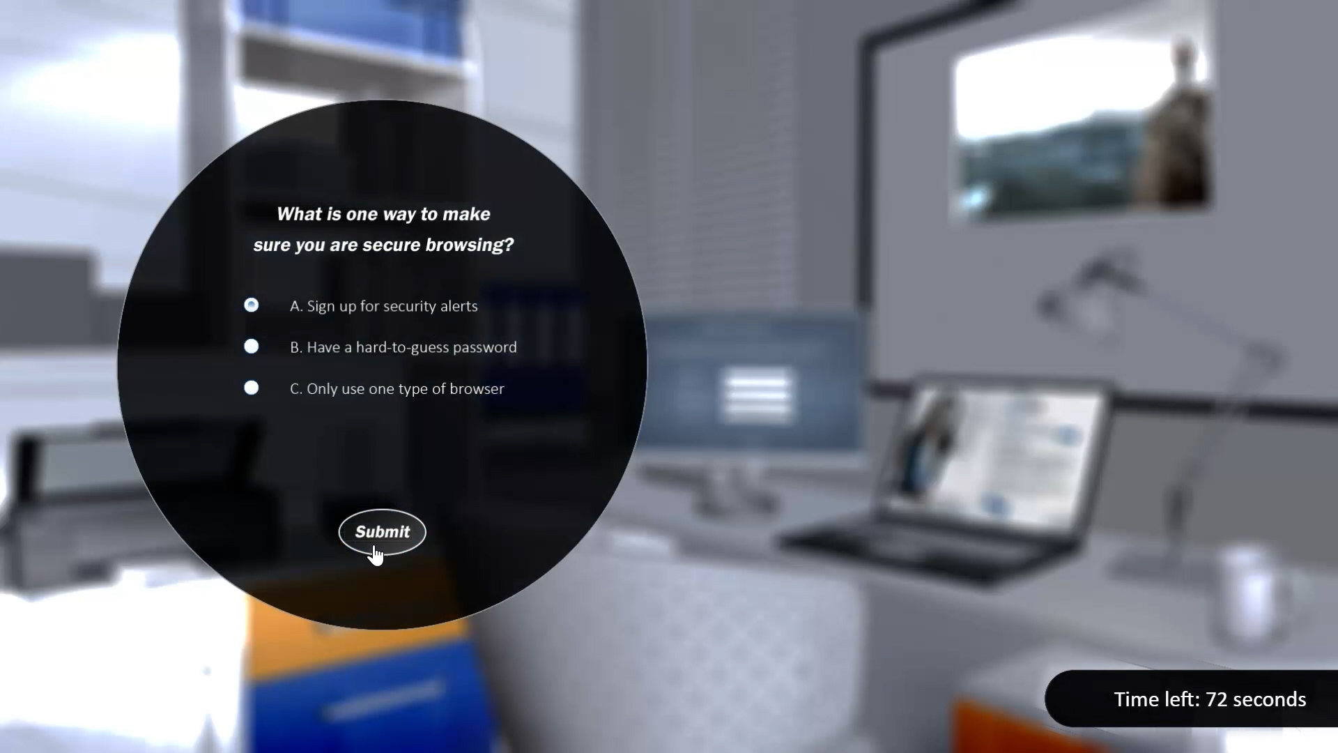 Escape Room Quiz Question