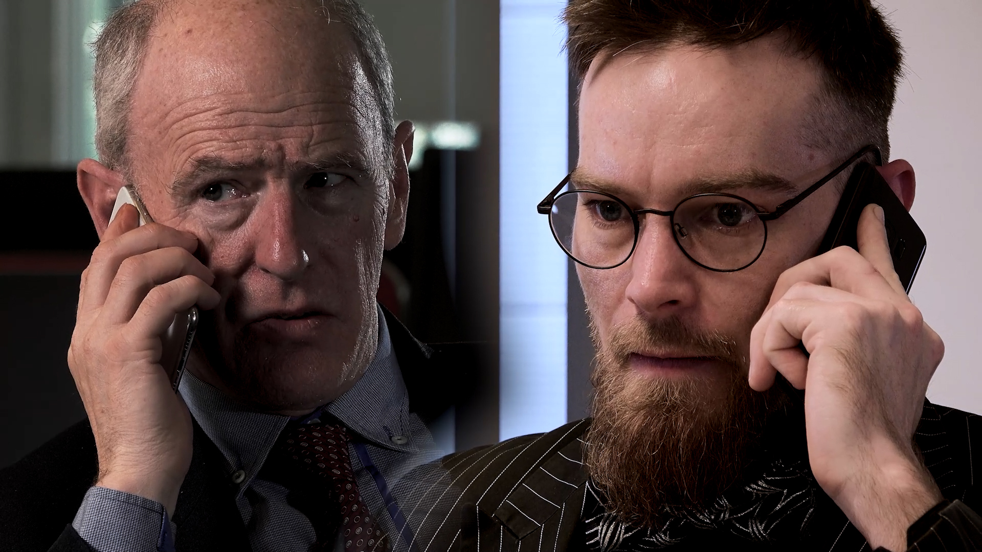 Framing for a Matching 2-Shot - Cyber Drama - UK Cabinet Office