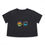 Thumbnail: 'Twin Vision' Women's Flowy Cropped Tee