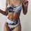 Thumbnail: 'Bambina' High Waist Bikini Print Swimsuit Women