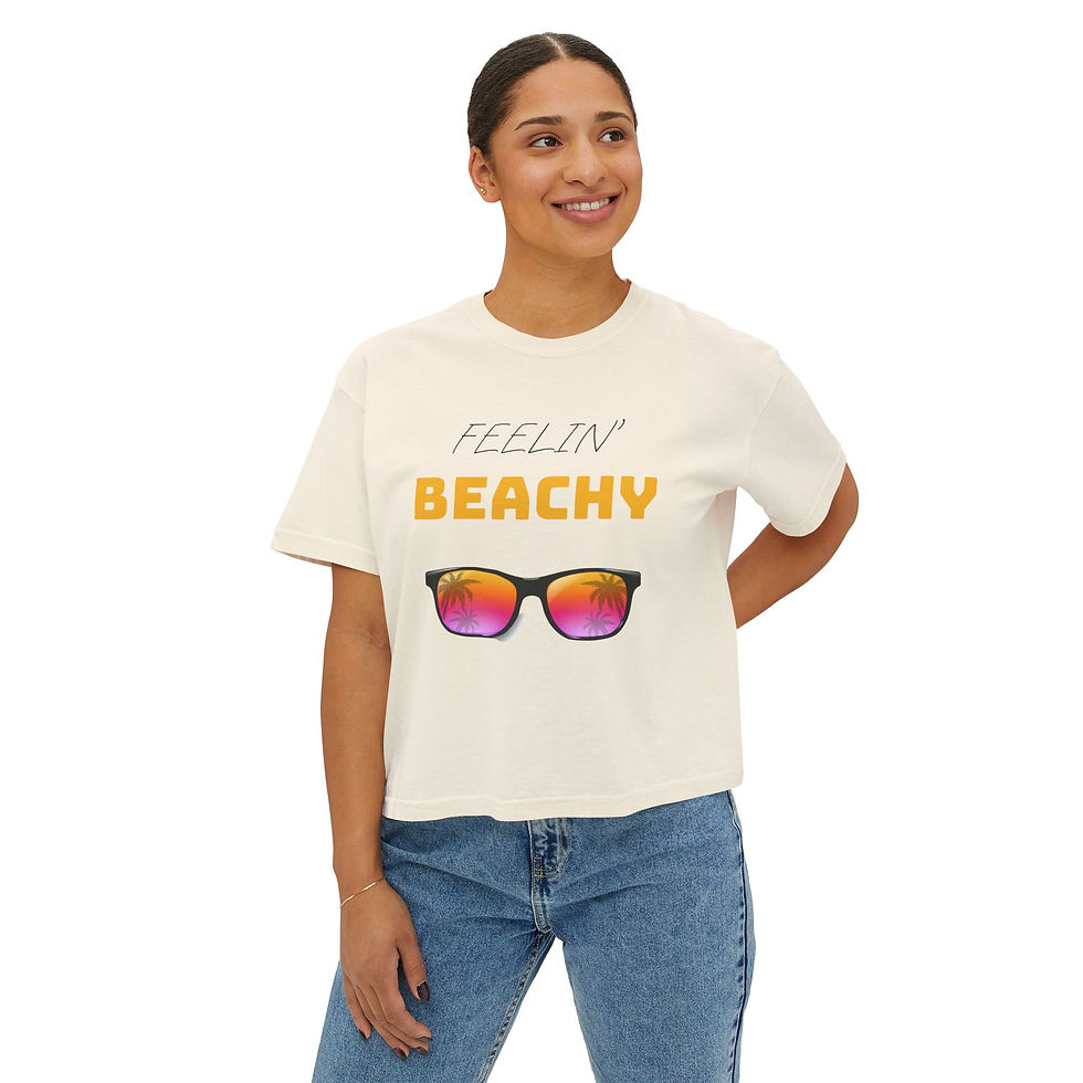 Thumbnail: 'Feelin' Beachy' Women's Boxy Tee