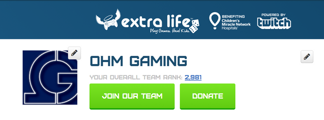 Extra Life 2017 site is LIVE!