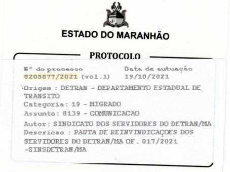 Sinsdetran/MA apresenta Pauta de Reivindicações aprovada em Assembleia à Diretoria do Detran