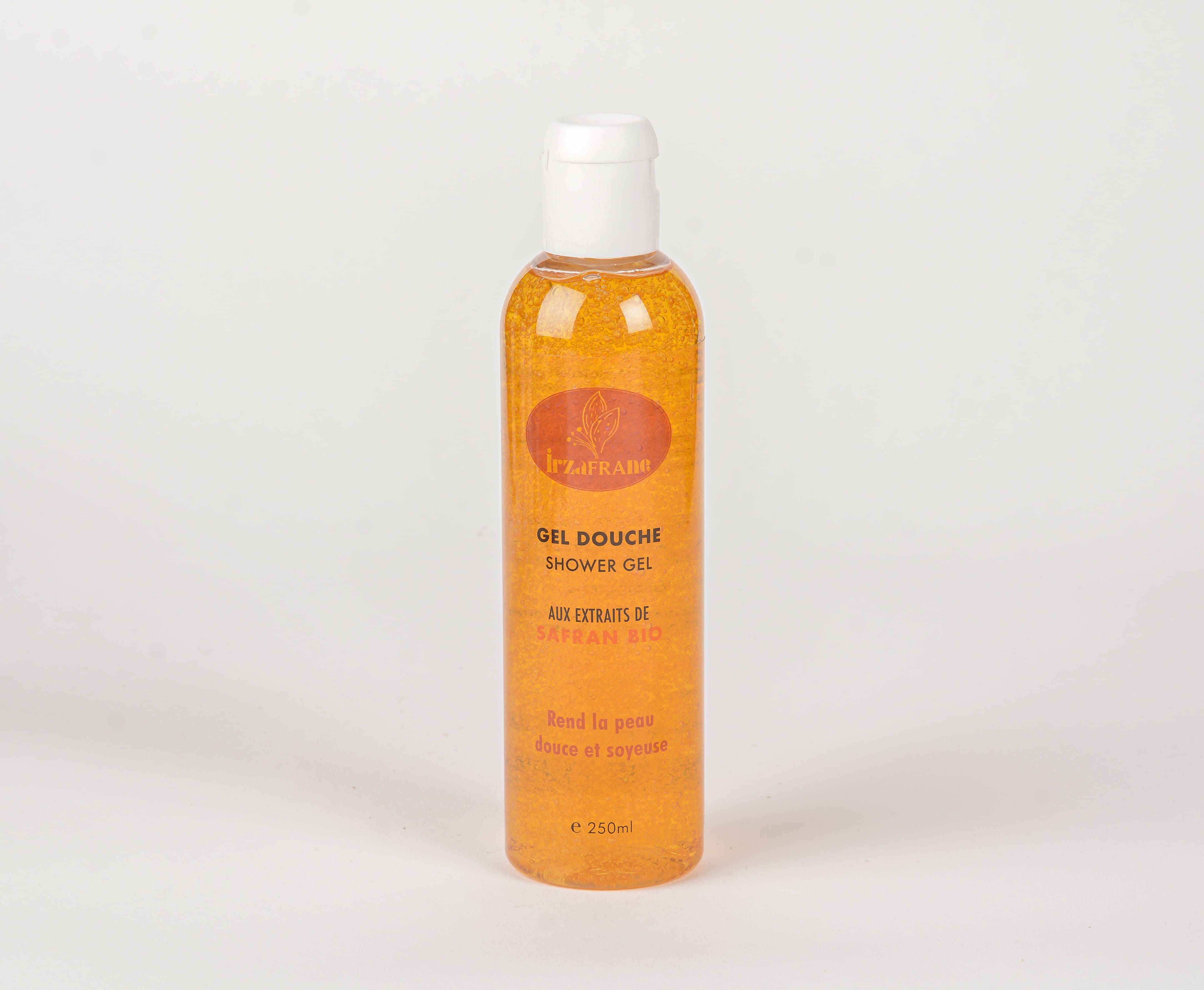 gel douche aux extraits de safran bio 100% traçable et produit en circuit court
