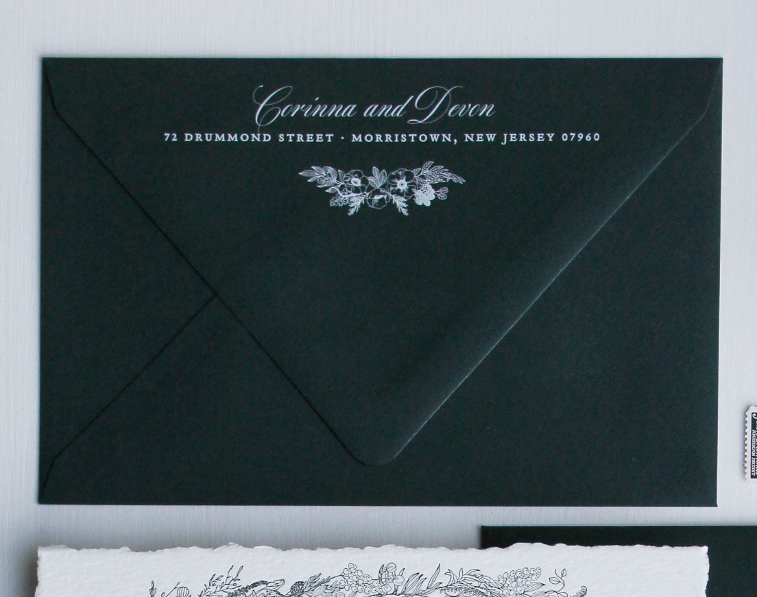 OUTER ENVELOPE UPGRADE - WHITE-INK PRINTING