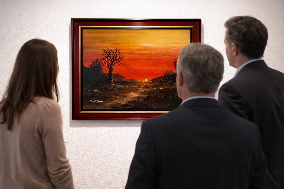 Thumbnail: –Original Sunset Landscape Oil Painting by Cheri Hogan  Top artist 