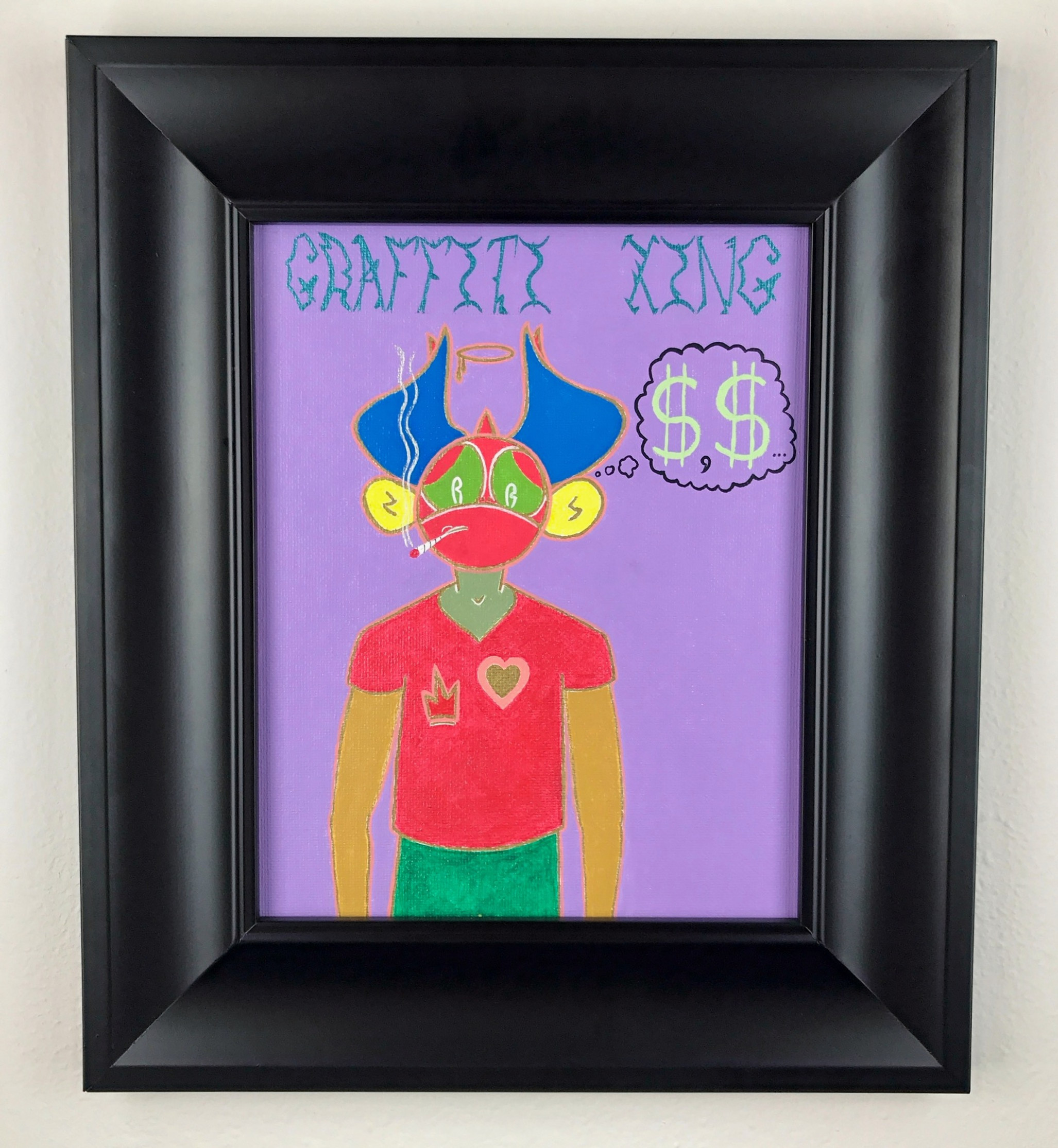 "Graffiti King" Original Painting 8x10in.