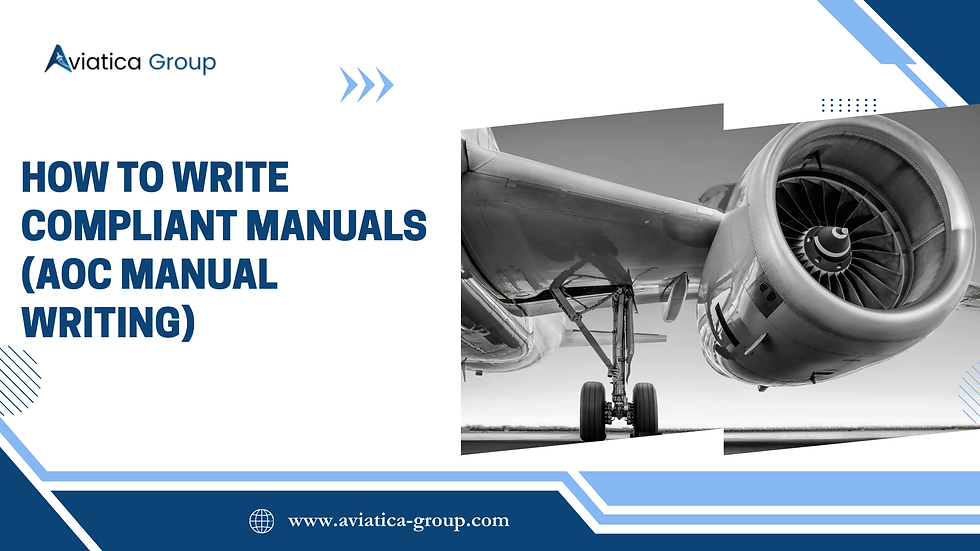 How To Write Compliant Manuals (AOC Manual Writing)
