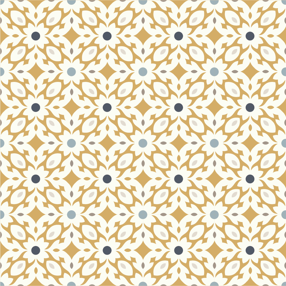 Paros Yellow Print Square View