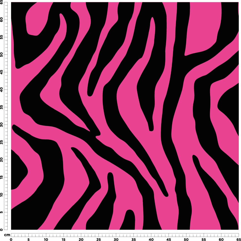 Zena Pink Print Ruler View