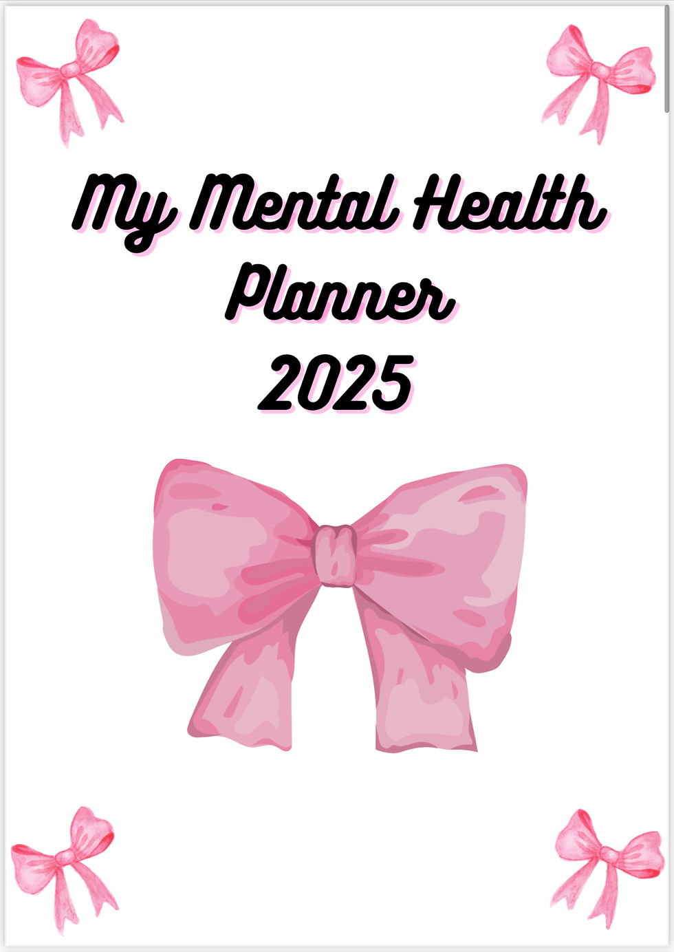 Mental Health Digital Planner