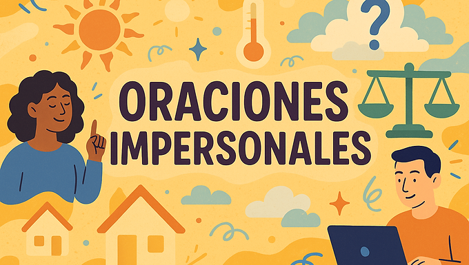 Oraciones impersonales 