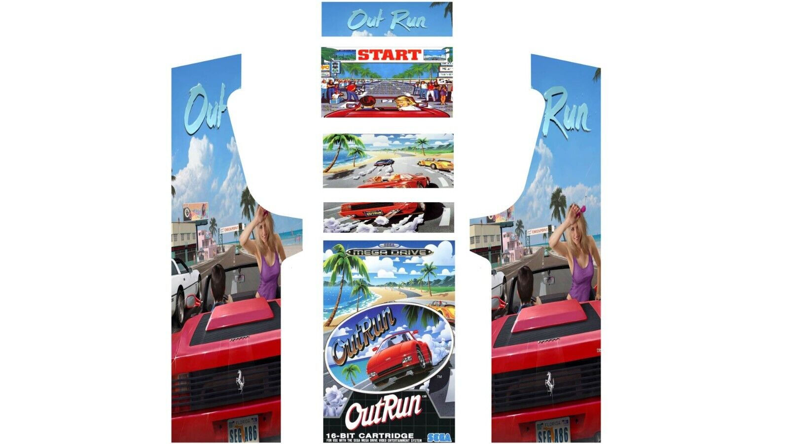 Arcade Essentiel stickers Outrun / à partir de