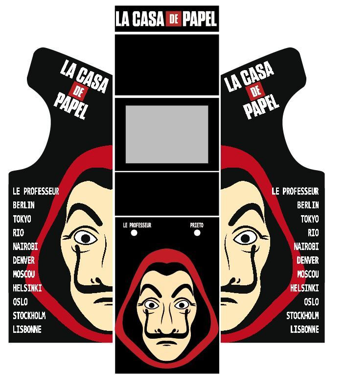 Arcade Essentiel stickers Casa de Papel / à partir de