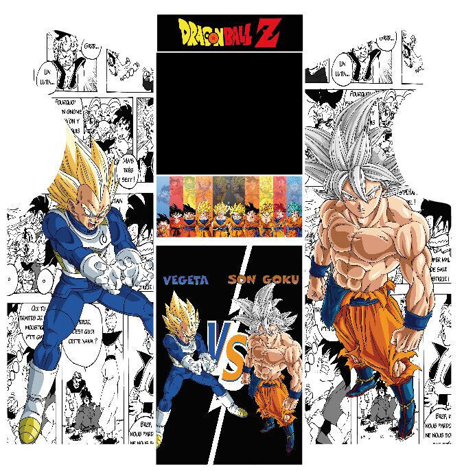 Arcade Essentiel stickers Dragon Ball Vegeta VS Son Goku / à partir de
