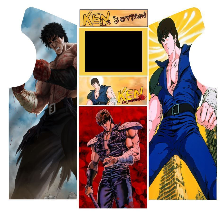 Arcade Essentiel stickers Ken le Survivant / à partir de