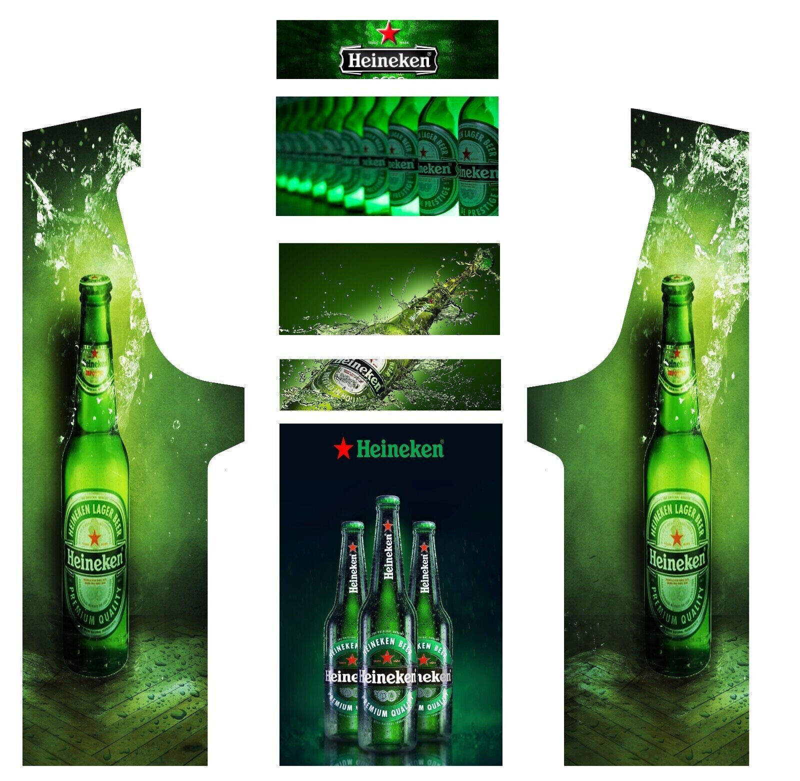 Arcade Essentiel stickers Heineken / à partir de