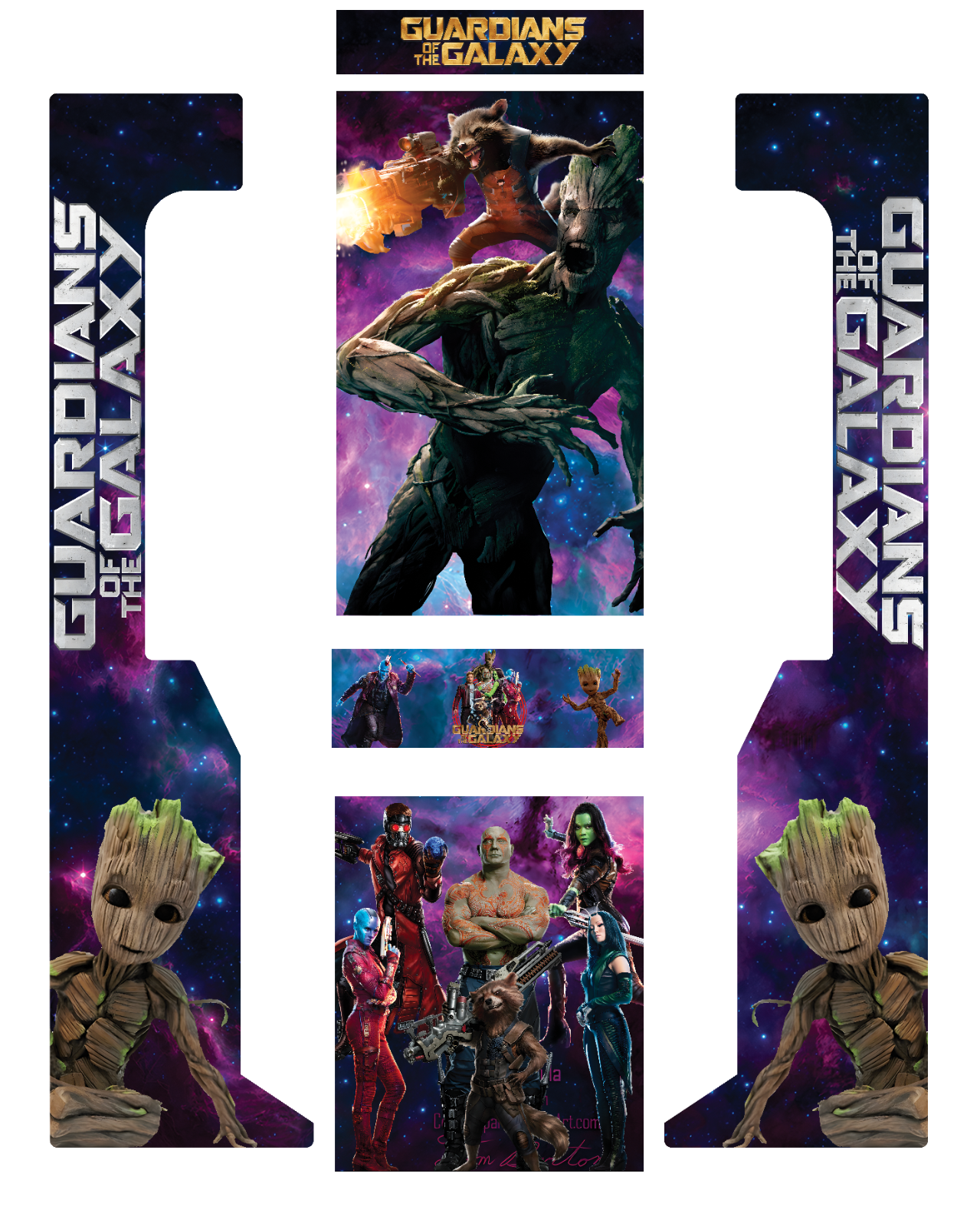 Dartcab Essentiel stickers Gardiens de la galaxie / à partir de