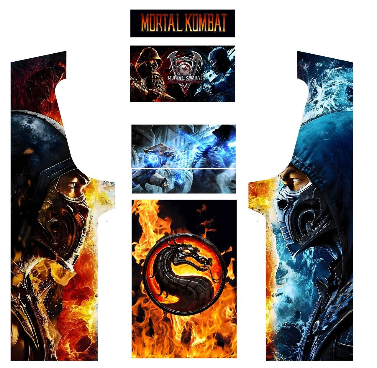 Arcade Essentiel stickers Mortal Kombat 2 / à partir de